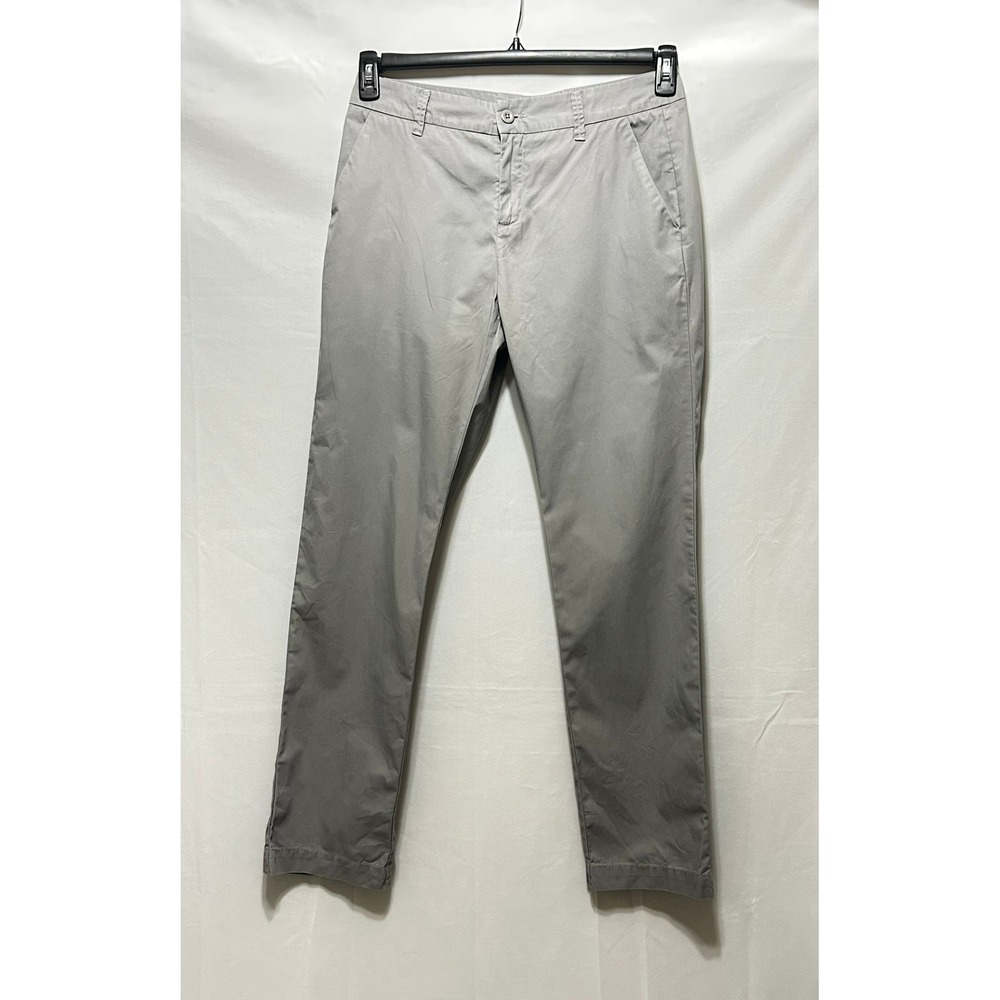 Garnet Hill Womens 10 Gray Chino Pants Straight Leg Casual Dressy Comfort‎ Fit